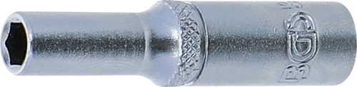 Dugókulcs, hatszögletű, mély | 6,3 mm (1/4") | 5,5 mm