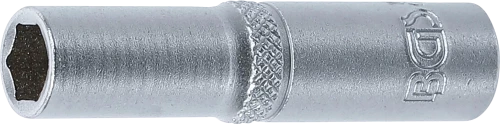 Dugókulcs, hatszögletű, mély | 6,3 mm (1/4") | 7 mm
