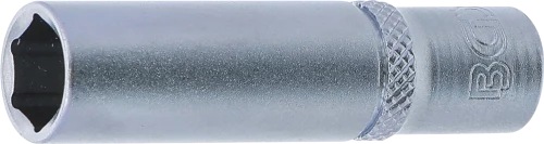 Dugókulcs, hatszögletű, mély | 6,3 mm (1/4") | 9 mm