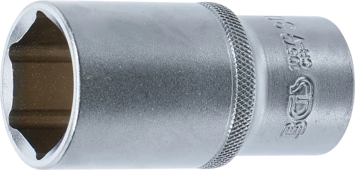 Dugókulcs, hatszögletű, mély | 12,5 mm (1/2") | 30 mm
