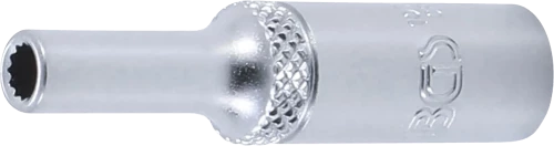 Dugókulcs, tizenkétszögletű, mély | 6,3 mm (1/4") | 4 mm