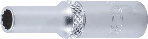 Dugókulcs, tizenkétszögletű, mély | 6,3 mm (1/4") | 5,5 mm