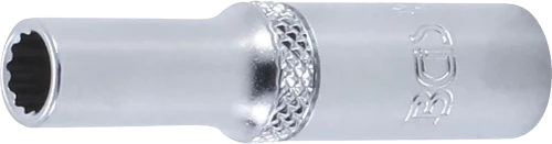 Dugókulcs, tizenkétszögletű, mély | 6,3 mm (1/4") | 6 mm