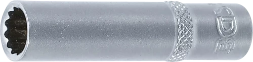 Dugókulcs, tizenkétszögletű, mély | 6,3 mm (1/4") | 8 mm