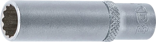 Dugókulcs, tizenkétszögletű, mély | 6,3 mm (1/4") | 9 mm