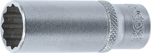 Dugókulcs, tizenkétszögletű, mély | 6,3 mm (1/4") | 13 mm