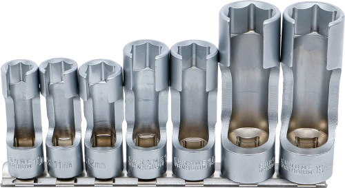 Speciális dugókulcskészlet, hasított | 10 mm (3/8") | 10 - 19 mm | 7 darabos