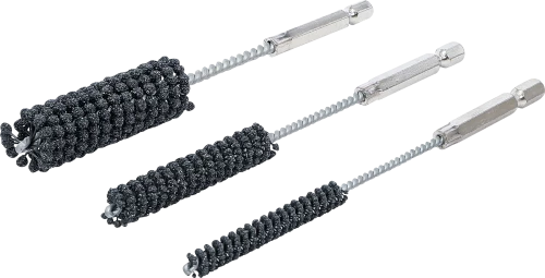 Hónolószerszám-készlet | rugalmas | külső hatszögletű behajtófej 6,3 mm (1/4") | 60-as / 80-as szemcsézet | 8 - 12 - 20 mm | 3 darabos