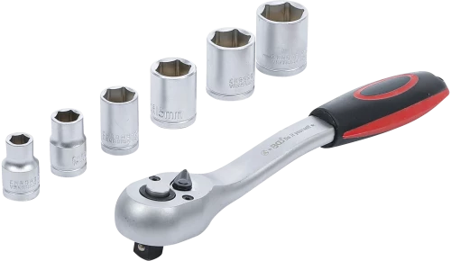 Dugókulcskészlet | 10 mm (3/8") | 8 - 19 mm | 7 darabos