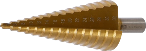 Lépcsős fúró | titánnal ötvözött nitrátozott | Ø 4 - 32 mm
