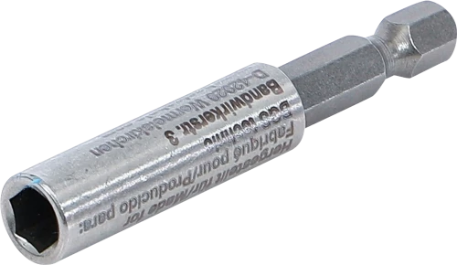 Mágneses behajtófej-tartó, extra erős | Külső hatszögletű 6,3 mm (1/4") | 60 mm