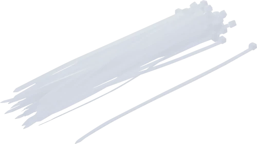 Kábelkötegelő-készlet | fehér | 4,8 x 250 mm | 50 darabos