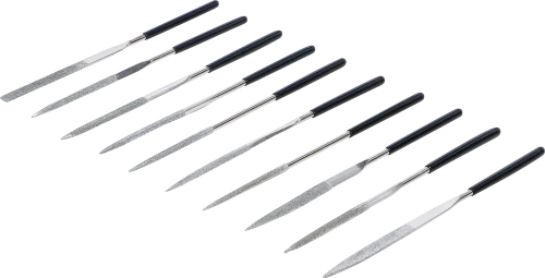 Gyémántreszelő-készlet | egyenes | 140 x 3 mm | 10 darabos