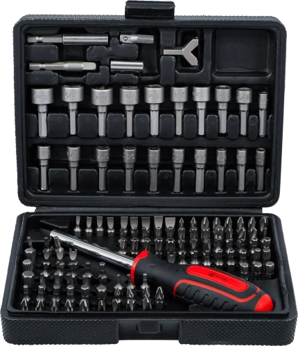 Univerzális behajtó készlet | Külső hatszögletű 6,3 mm (1/4") | 122 darabos