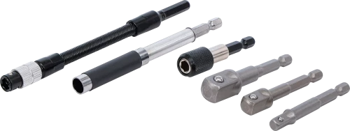 Adapter- és hosszabbító készlet | fúrógépekhez | 6 darabos