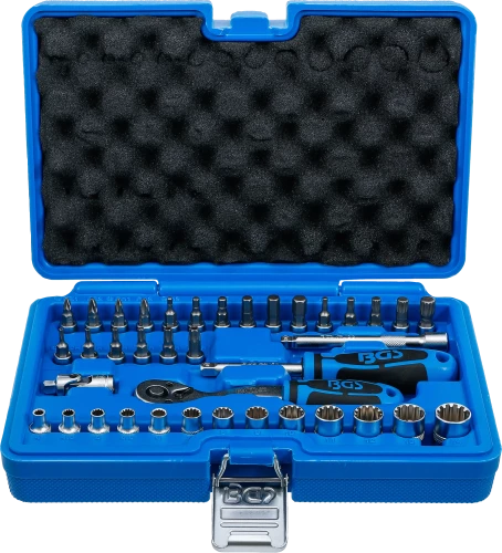 Dugókulcskészlet, Gear Lock | 6,3 mm (1/4") | 38 darabos