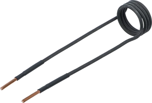 Indukciós tekercs indukciós fűtőkészülékhez | 38 mm | 90°-ban hajlított | a BGS 2169, 3391-hez