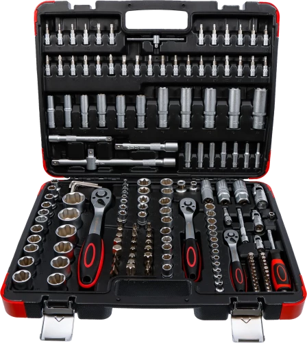 Dugókulcskészlet | 6,3 mm (1/4") / 10 mm (3/8") / 12,5 mm (1/2") | 172 darabos