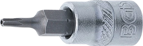 Behajtófej | 6,3 mm (1/4") | T-profil (Torx) T8 furattal