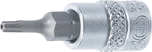 Behajtófej | 6,3 mm (1/4") | T-profil (Torx) T10 furattal