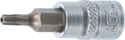 Behajtófej | 6,3 mm (1/4") | T-profil (Torx) T15 furattal