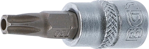 Behajtófej | 6,3 mm (1/4") | T-profil (Torx) T30 furattal