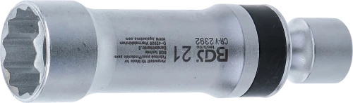Gyújtógyertya csuklós toldat, tizenkétszögletű, tartórugóval | 10 mm (3/8") | 21 mm