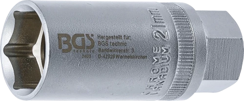 Gyújtógyertya kulcs, hatszögletű | 12,5 mm (1/2") | 21 mm