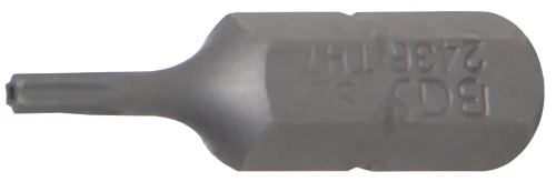 Behajtófej | Hossz 25 mm | Külső hatszögletű 6,3 mm (1/4") | T-profil (Torx) T7 furattal