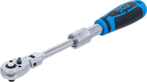 Racsnis kulcs, kihúzható, hajlítható | 6,3 mm (1/4") | 210 - 250 mm