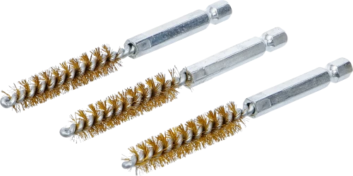 Sárgarézkefe | 10 mm | 6,3 mm (1/4") | 3 darabos