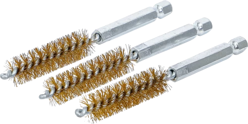 Sárgarézkefe | 12 mm | 6,3 mm (1/4") | 3 darabos