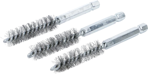 Acélkefe | 12 mm | 6,3 mm (1/4") | 3 darabos