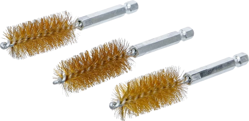Sárgarézkefe | 19 mm | 6,3 mm (1/4") | 3 darabos