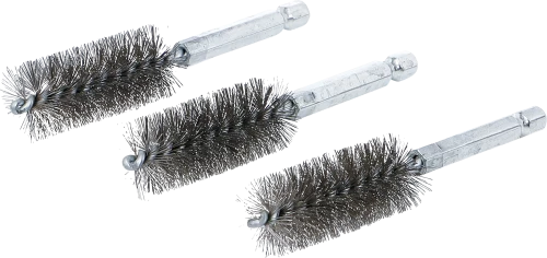 Acélkefe | 19 mm | 6,3 mm (1/4") | 3 darabos