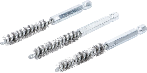 Acélkefe | 9 mm | 6,3 mm (1/4") | 3 darabos
