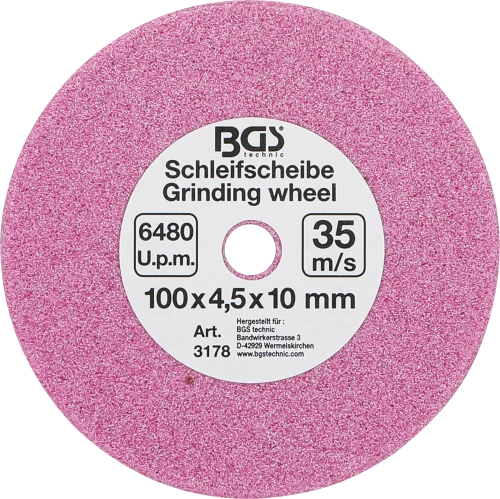 Csiszolókorong | a BGS 3180-hez | Ø 100 x 4,5 x 10 mm
