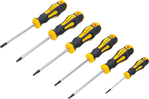 Csavarhúzó készlet | T-profil (Torx) T10 - T30 | 6 darabos