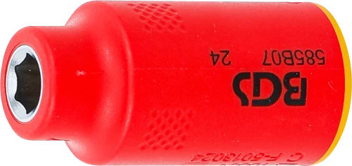 VDE dugókulcs hatszögletű | 10 mm (3/8") | 7 mm