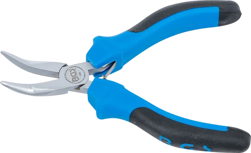 Elektronikai csípőfogó | hajlított | rugóval | 138 mm