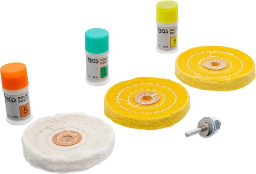 BGS Polierscheibe 74624 125mm Körnung 240 Vorbereiten