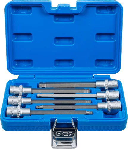 Behajtófej-készlet | 12,5 mm (1/2") | Belső hatszögletű gömbfejes 5 - 12 mm | 6 darabos