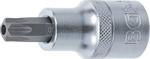 Behajtófej | 12,5 mm (1/2") | T-profil (Torx) T50 furattal
