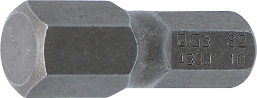 Behajtófej | Hossz 30 mm | Külső hatszögletű 8 mm (5/16") | Belső hatszögletű 10 mm