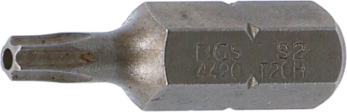 Behajtófej | Hossz 30 mm | Külső hatszögletű 8 mm (5/16") | T-profil (Torx) T20 furattal
