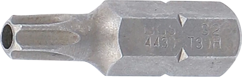 Behajtófej | Hossz 30 mm | Külső hatszögletű 8 mm (5/16") | T-profil (Torx) T30 furattal