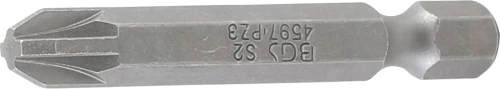 Behajtófej | Hossz 50 mm | külső hatszögletű 6,3 mm (1/4") | Csillag PZ3