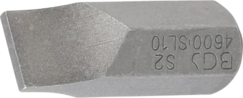 Behajtófej | Hossz 30 mm | külső hatszögletű 10 mm (3/8") | lapos 10 mm