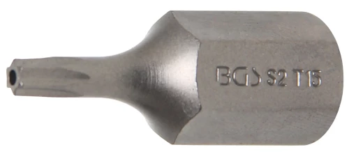 Behajtófej | Hossz 30 mm | Külső hatszögletű 10 mm (3/8") | T-profil (Torx) T15 furattal