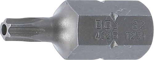 Behajtófej | Hossz 30 mm | Külső hatszögletű 10 mm (3/8") | T-profil (Torx) T25 furattal